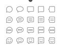 Messages UI Pixel Perfect Well-crafted Vector Thin Line Icons 48x48 Ready for 24x24 Grid for Web Graphics and Apps with Royalty Free Stock Photo