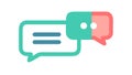 Messaging Conversation Icon, vector design Generative AI Royalty Free Stock Photo