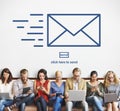 Messaging Email Send Envelope Communication Concept Royalty Free Stock Photo