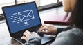 Messaging Email Send Envelope Communication Concept