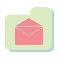 messaging icon. Vector illustration decorative design Royalty Free Stock Photo