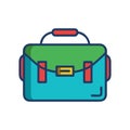 Messenger Bag Icon for Travel Royalty Free Stock Photo