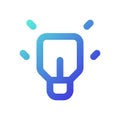 Messenger features pixel perfect gradient linear ui icon Royalty Free Stock Photo
