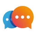 Messenger icon chat vector Royalty Free Stock Photo