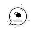 Messenger icon. Speech bubble sign. Chat message. Vector Royalty Free Stock Photo