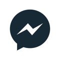 Messenger  Icon Vector Logo Template Royalty Free Stock Photo