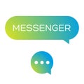 Messenger icon vector Royalty Free Stock Photo