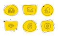 Hypoallergenic tested, Group and Water drop icons set. Messenger mail, Quiz test and Cogwheel signs. Vector