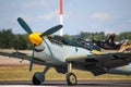 A Messerschmitt BF-109 fighter plane from World War II