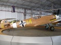 The Messerschmitt Bf 109 is a German WWII fighter jet.