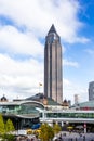 Messeturm (Trade Fair Tower) in Frankfurt am Main Royalty Free Stock Photo