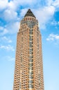 Trade Fair Tower Messeturm, Frankfurt, Germany Royalty Free Stock Photo