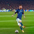 Messi the football superstar