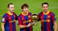Messi with Golden Ball Award