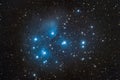 Messier 45 also nebula know as Pleiades Royalty Free Stock Photo