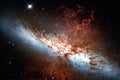 Messier 82, Cigar Galaxy or M82 in the constellation Ursa Major Royalty Free Stock Photo