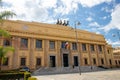 Messina, Italy, Sicily - 26 September 2023 Ã¢â¬â Messina City Hall. The square in front of the old town hall is the E