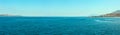 Messina strait from ferry, Sicily, Italy Royalty Free Stock Photo