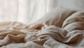 Messy Bed Sheets Vertical (ai generated) Royalty Free Stock Photo