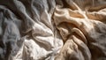 Messy Bed Sheets Vertical (ai generated) Royalty Free Stock Photo
