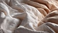 Messy Bed Sheets Vertical (ai generated) Royalty Free Stock Photo
