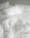Messy bed sheets Royalty Free Stock Photo