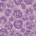 Messy circle seamless pattern vector background Royalty Free Stock Photo