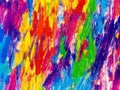 Messy, colorful, artistic paint brush strokes on canvas colorful background, Ai Generative