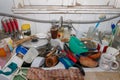 Messy Dirty Kitchen Royalty Free Stock Photo