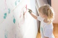 Messy kid painting Royalty Free Stock Photo