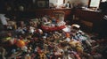 A messy room full of kids toys Royalty Free Stock Photo