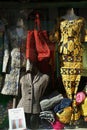 Dressmaker window display African style Women`s clothing