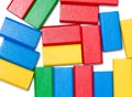 Messy Toy Block Background Royalty Free Stock Photo