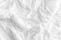 Messy white bed sheets Royalty Free Stock Photo