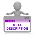 Meta Description Website Seo Source 3d Rendering