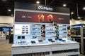 Meta and Oakley smart glasses display in electronics store. Royalty Free Stock Photo