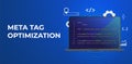 Meta Tag Optimization, HTTP website header SEO search engine optimization elements - title tags and meta description