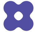 Metaball, connected dots, circles pattern, texture element