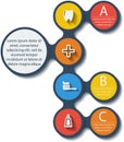 Metaball dental infographic elements. Vector.