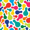 Metaball seamless pattern Royalty Free Stock Photo