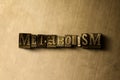 METABOLISM - close-up of grungy vintage typeset word on metal backdrop