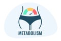 Metabolism vector icon