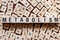 Metabolism word concept