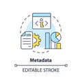 Metadata concept icon