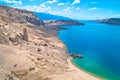 Metajna, island of Pag. Famous Beritnica beach in stone desert amazing scenery