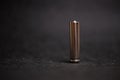 metal AAA battery on a black background Royalty Free Stock Photo