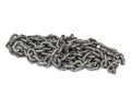 metal alloy steel chains for industrial use, very strong and hard Royalty Free Stock Photo
