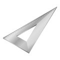 Metal angle ruler icon, isometric style