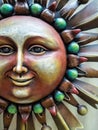 Colorful artwork, solar face Royalty Free Stock Photo
