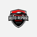 metal automotive Repair and service logo premium Vector, best for car shop,garage, spare parts logo badge